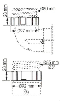 RACCORDO EZ AIR Ø MM 75