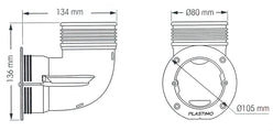 RACCORDO CURVO EZ AIR MM 80