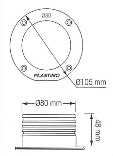 RACCORDO DRITTO EZ AIR MM 80