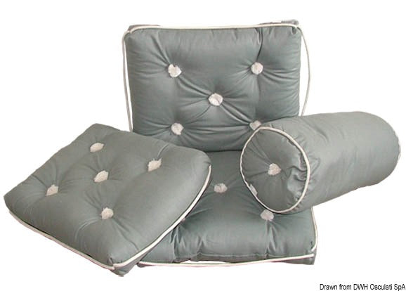 Cuscino rollo grigio
