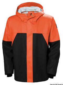 HH Storm Rain Jacket arancio/nero S
