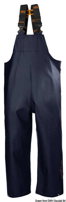 HH Gale Rain BIB navy XL