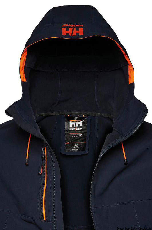 HH Chelsea Evo Hooded softshell navy
