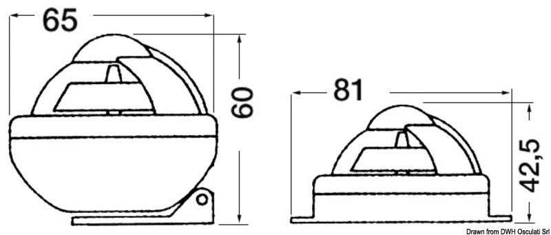 Bussola Riviera Comet 1 da 2 grigia