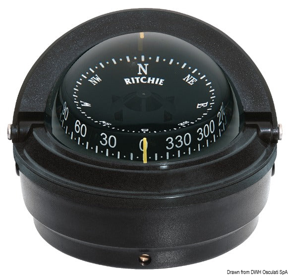 Bussola Ritchie Voyager 3 esterna nera/nera
