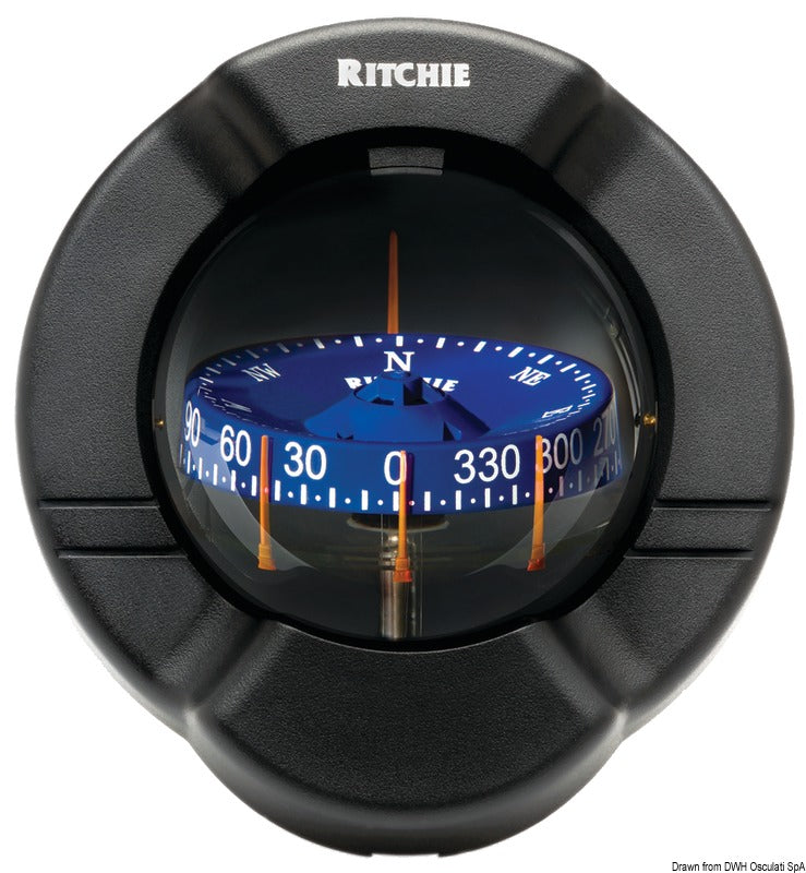 Bussola Ritchie Venturi Sail 33/4 nera/blu
