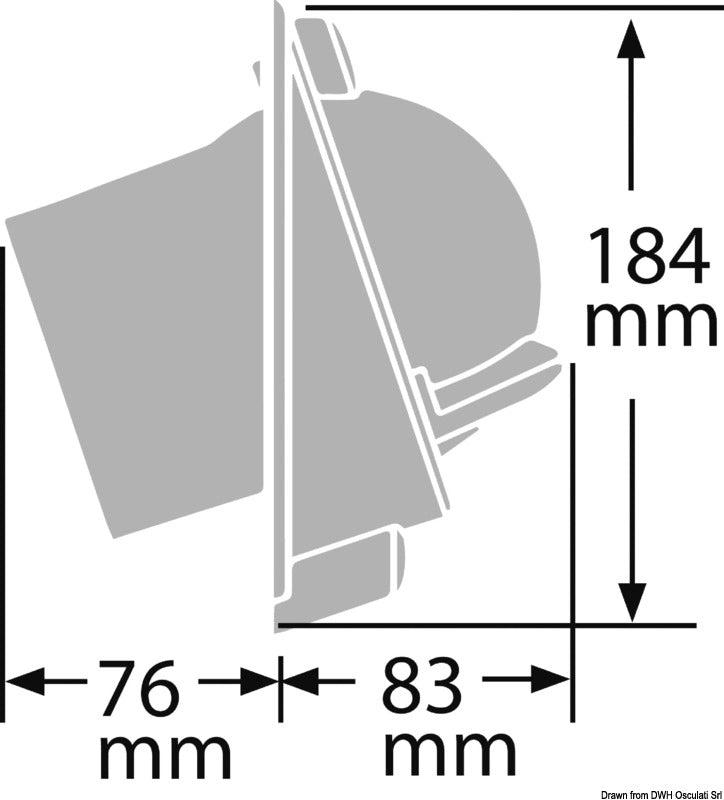 Bussola Ritchie Venturi Sail 33/4 nera/rossa