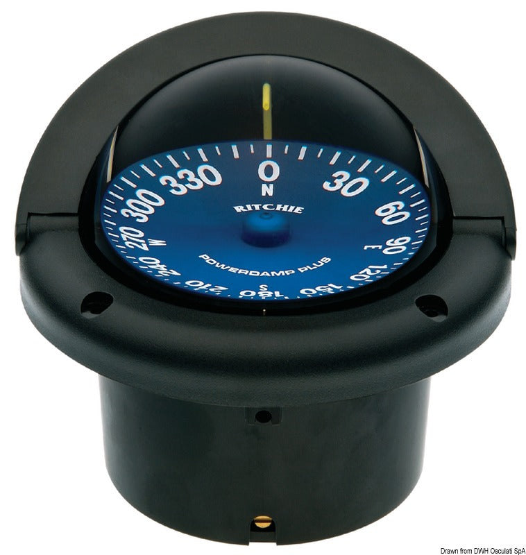 Bussola Ritchie Supersport 33/4 nera/blu