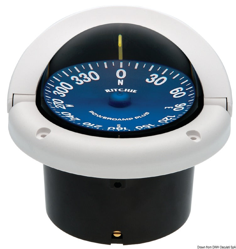Bussola Ritchie Supersport 33/4 bianca/blu