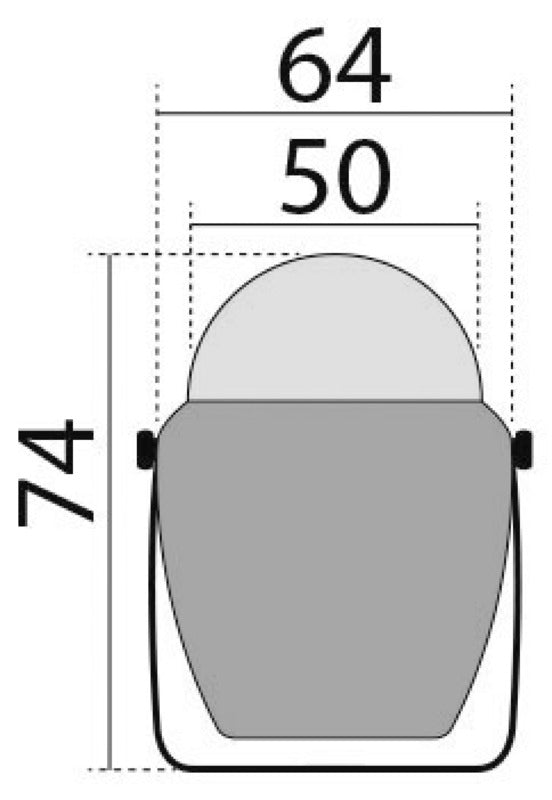 Bussola con staffa Finder nera, rosa nera