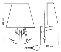 LAMPADA CON ANCORA