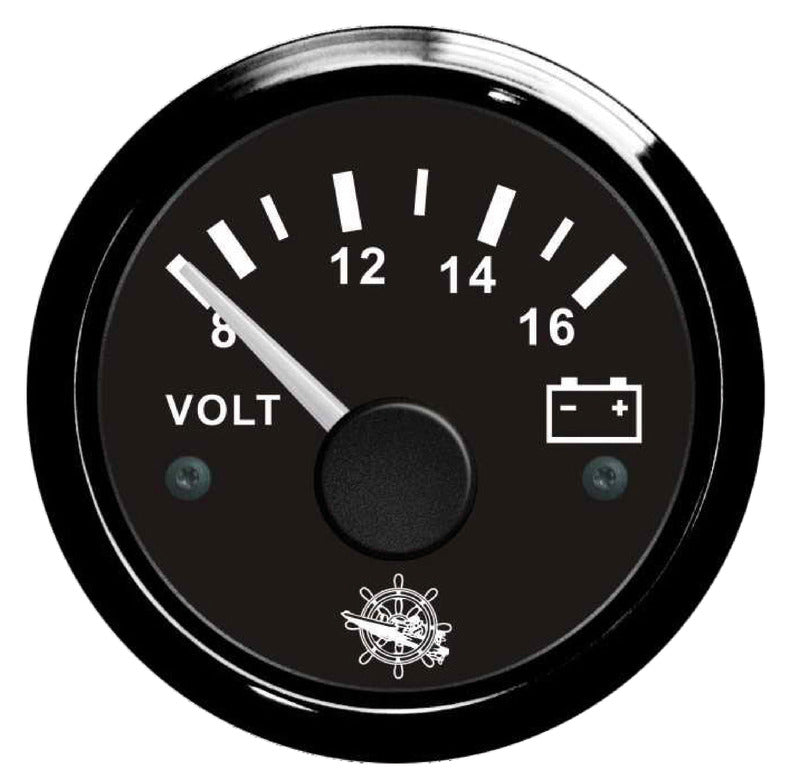 Voltmetro 8/16 V nero/nera