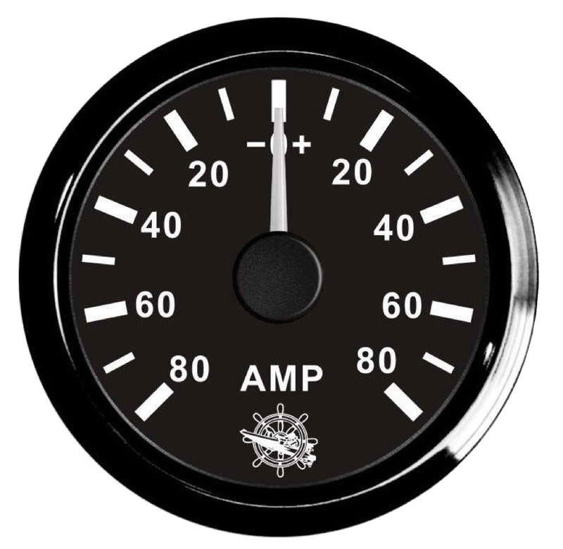 Amperometro con shunt 80 A nero/nera