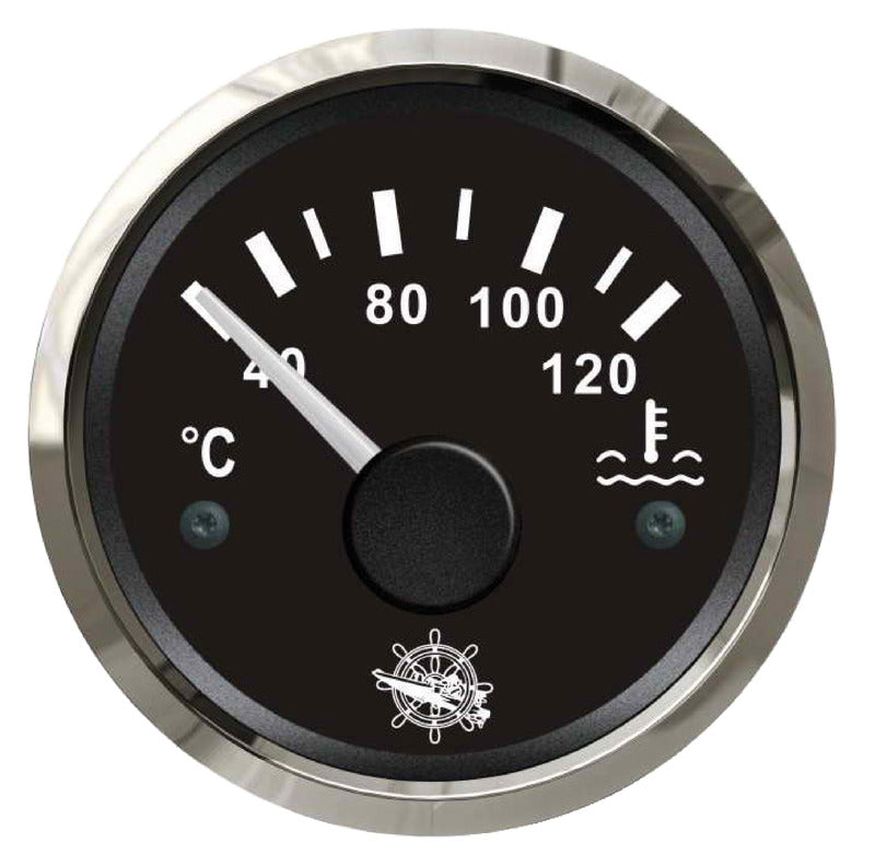 Indicatore temperaura acqua 40/120° nero/lucida