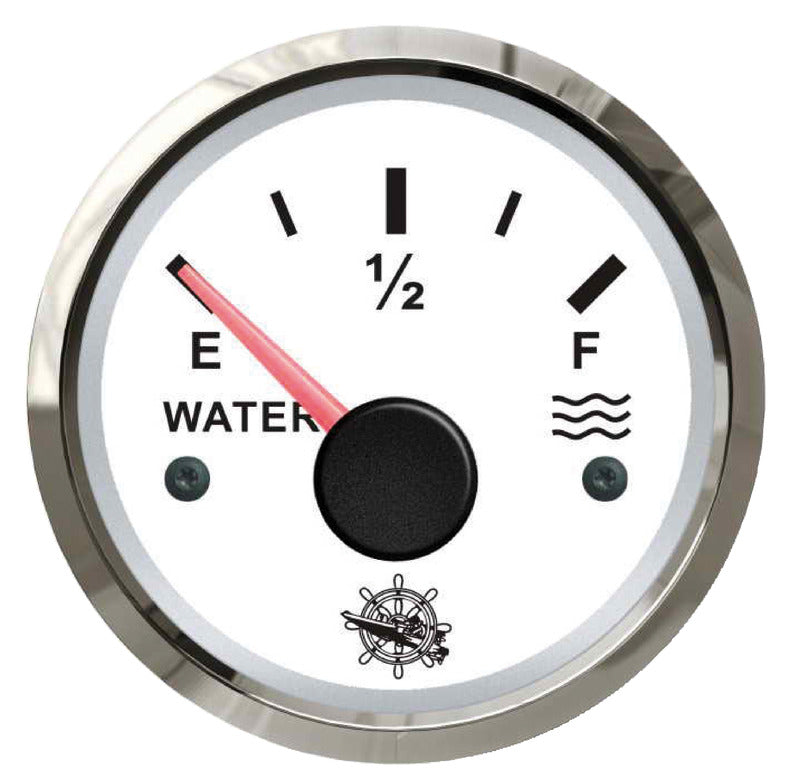 Indicatore livello acqua 240/33 ohm bianco/lucida
