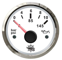 Indicatore pressione olio 0-10 bar bianco/lucida