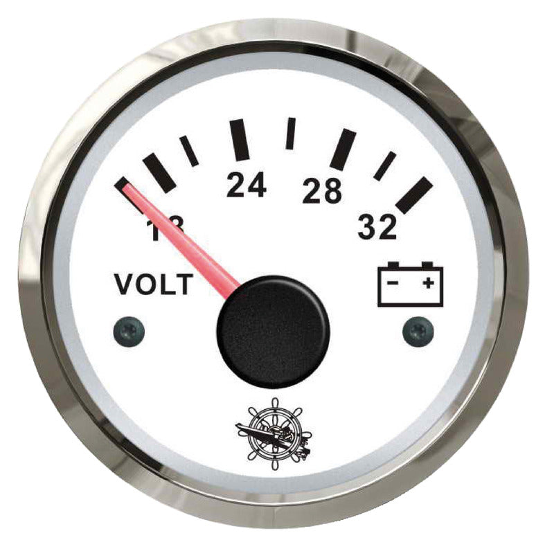 Voltmetro 18/32 V bianco/lucida