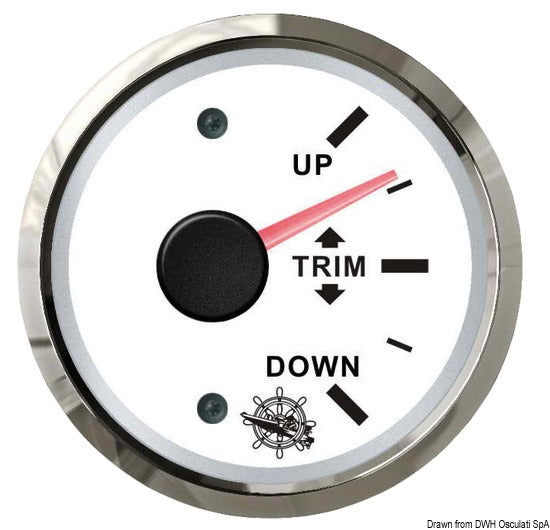 Indicatore trim 0-190 ohm bianco/lucida