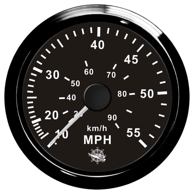 Spidometro Pitot 0-55 MPH nero/nera