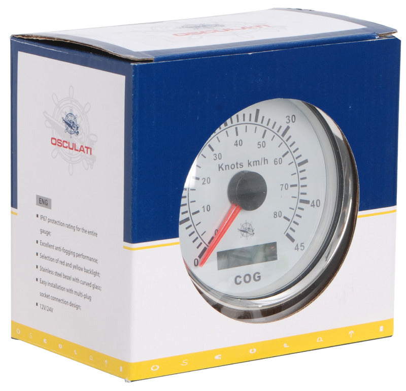 Log con bussola GPS bianco/lucida