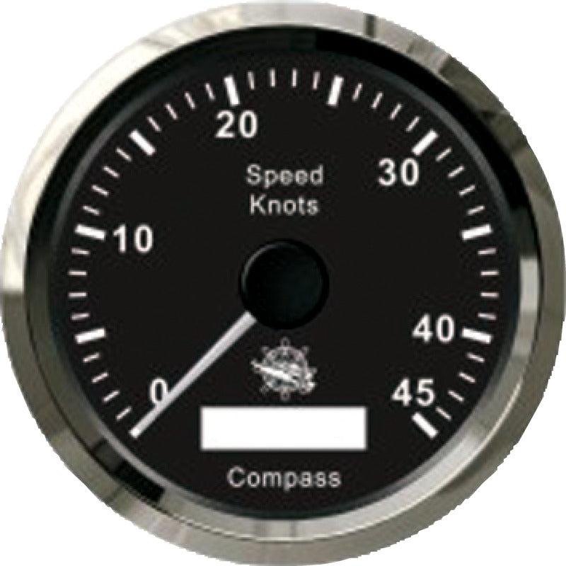 Log con bussola GPS nero/lucida