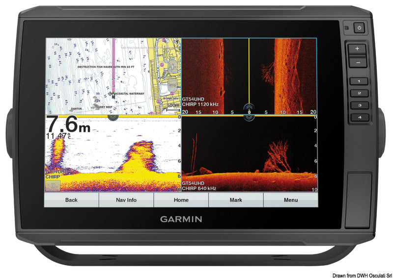 Charplotter Garmin EchoMap Ultra 102sv con trasd
