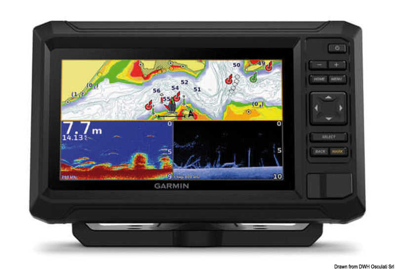 Charplotter Garmin EchoMap UHD2 72cv con trasd