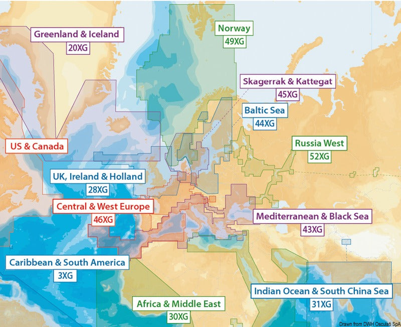 Cartografia Navionics XL9-NAVIONICS+ Global Region