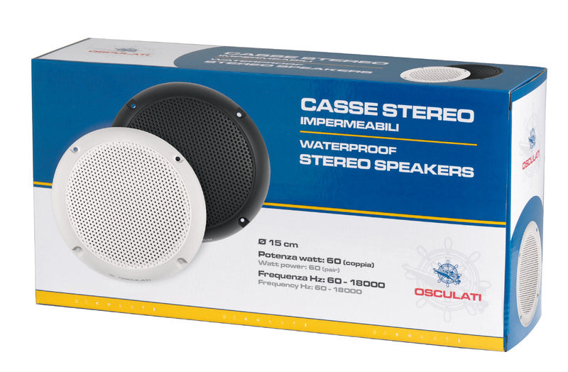 Coppia casse bianche 150 mm 60 W