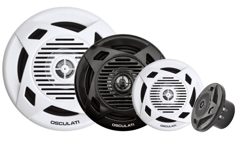 Casse a doppio cono 6,5\'\' 2x60 W bianche