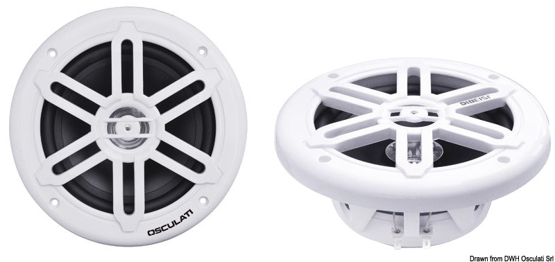 Casse stereo doppio cono bianche 6,5 - 2X120W