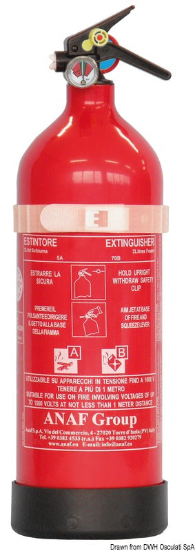 Estintore 2 Kg MED 5A 70B 25F