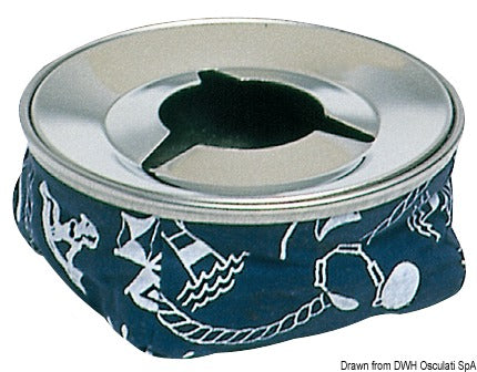Posacenere acciaio inox blu