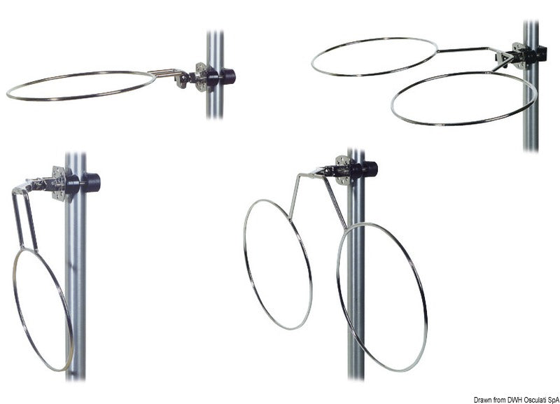 Portaparabordi singolo 210 mm