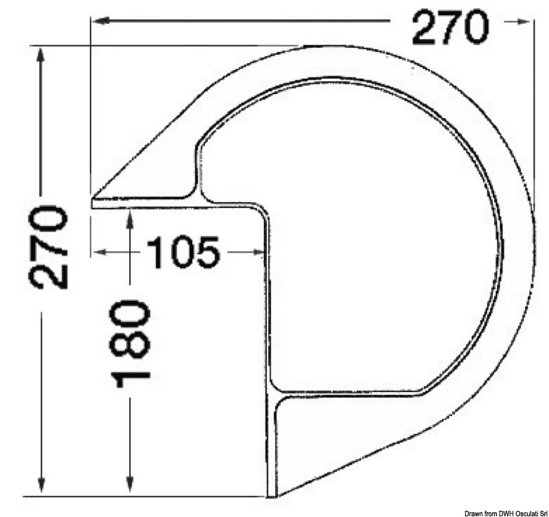 Protezione PVC bianco da pontile