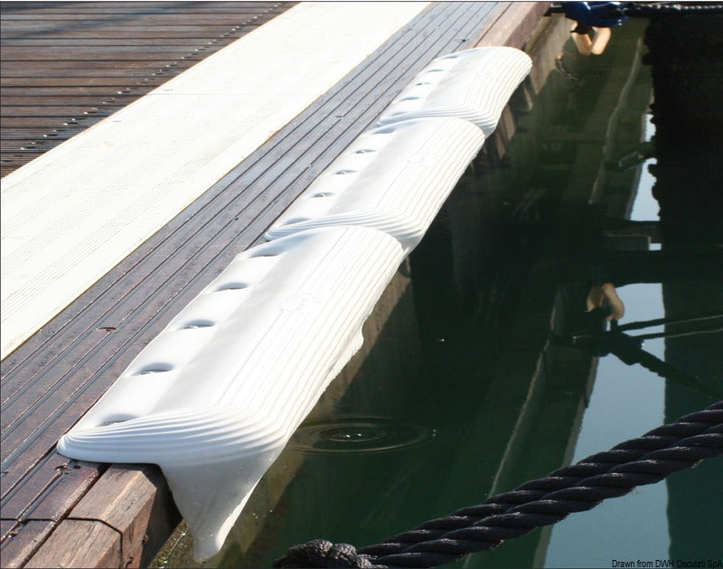 Protezione per pontile 730 mm bianco