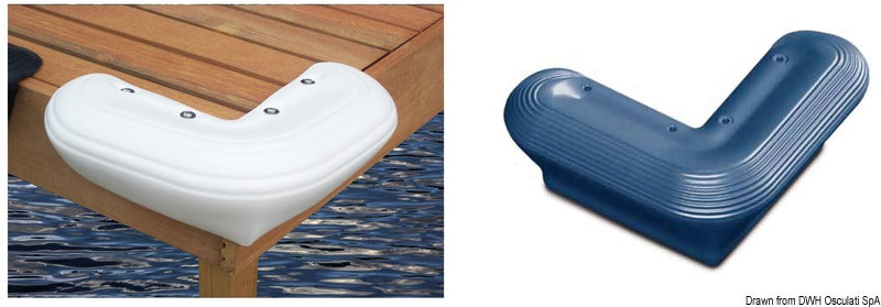 Protezione per pontile 330 mm bianco