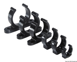 Clip nera plastica pesante 25 mm