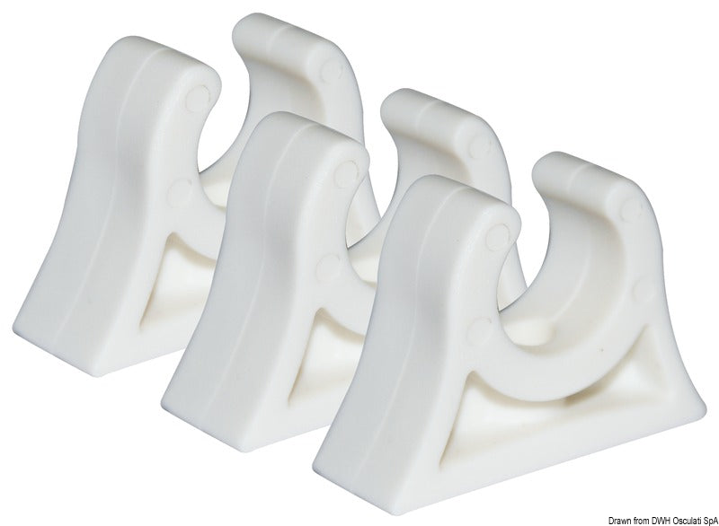 Clip nera per tubi 25/26 mm