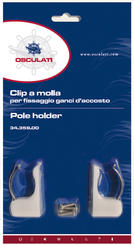Clip a molla per ganci d'accosto