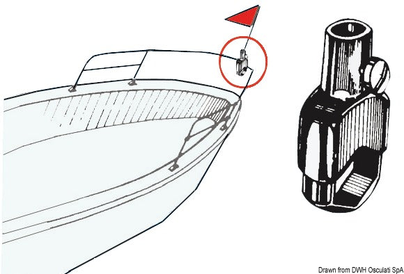 Supporto per asta 20 mm