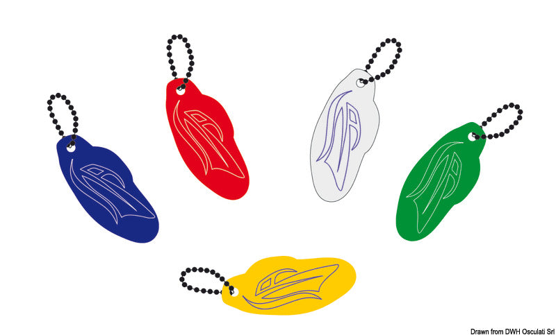 Portachiavi motoscafo colori misti (confezione 10 Pz assortiti)