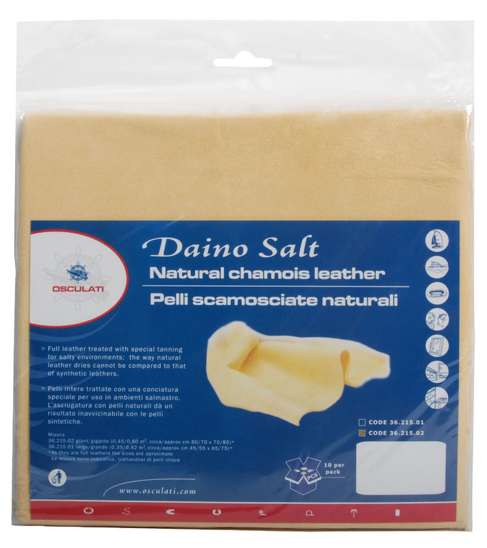 Pelle scamosciata Daino Salt misura grande