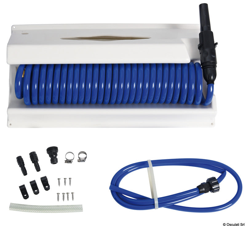 Contenitore con tubo acqua spiralato 7,5 mt
