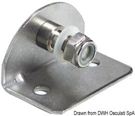 Piastrina 90° filetto 8 mm interno
