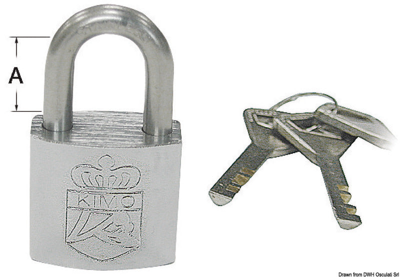 Lucchetto acciaio inox 40x26 mm