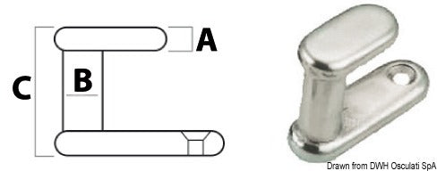 Appendino in acciaio inox