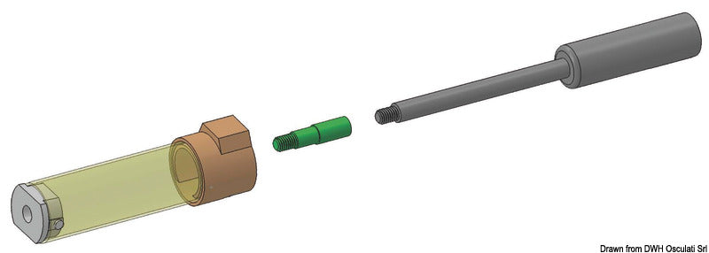 Dispositivo di sicurezza per molle a gas 500 mm
