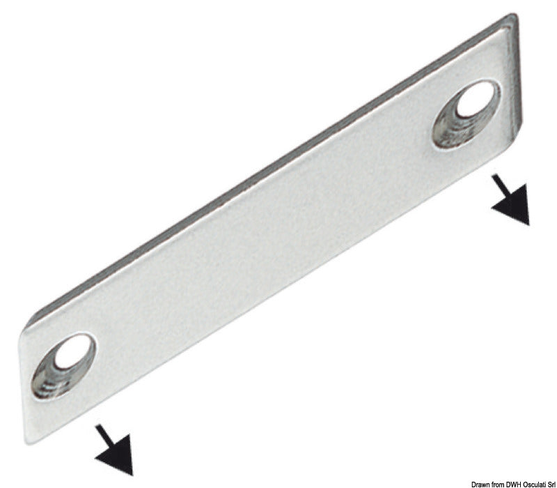 Chiusura magnetica fissaggio ad angolo bianca