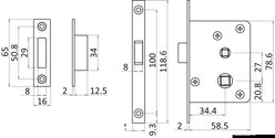 Serratura ad azionamento magnetico semplice